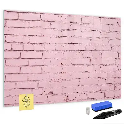 Magnetinė rašymo lenta su plytų sienos raštu