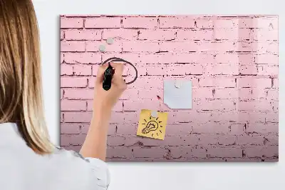 Magnetinė rašymo lenta su plytų sienos raštu