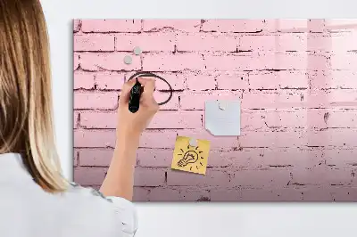 Magnetinė rašymo lenta su plytų sienos raštu