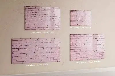 Magnetinė rašymo lenta su plytų sienos raštu