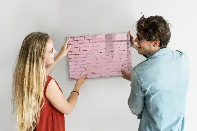 Magnetinė rašymo lenta su plytų sienos raštu
