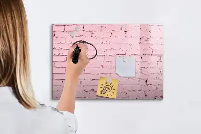 Magnetinė rašymo lenta su plytų sienos raštu