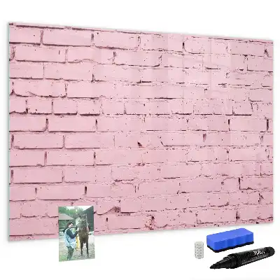 Magnetinė rašymo lenta su plytų sienos raštu