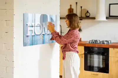 Magnetinė rašymo lenta namų tekstas