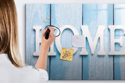 Magnetinė rašymo lenta namų tekstas