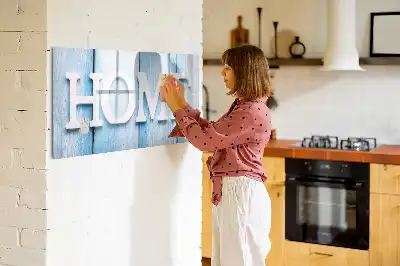 Magnetinė rašymo lenta namų tekstas
