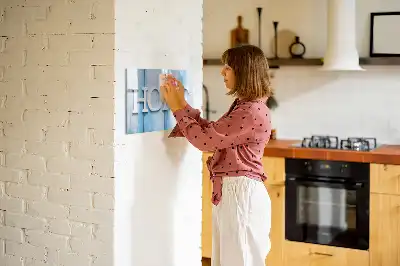 Magnetinė rašymo lenta namų tekstas