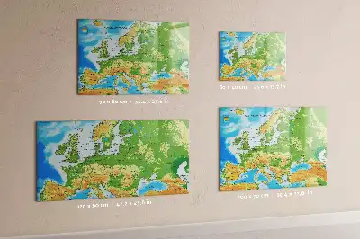 Magnetinė piešimo lenta su geografinio pasaulio žemėlapio motyvais