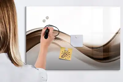Magnetinė piešimo lenta linijų abstrakcijos dizaino