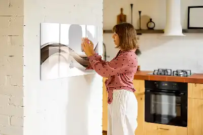 Magnetinė piešimo lenta linijų abstrakcijos dizaino