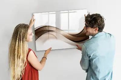 Magnetinė piešimo lenta linijų abstrakcijos dizaino