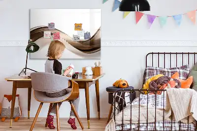 Magnetinė piešimo lenta linijų abstrakcijos dizaino