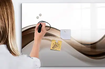 Magnetinė piešimo lenta linijų abstrakcijos dizaino