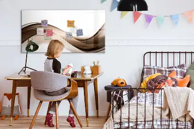 Magnetinė piešimo lenta linijų abstrakcijos dizaino