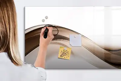 Magnetinė piešimo lenta linijų abstrakcijos dizaino