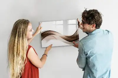 Magnetinė piešimo lenta linijų abstrakcijos dizaino