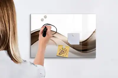 Magnetinė piešimo lenta linijų abstrakcijos dizaino