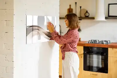Magnetinė piešimo lenta linijų abstrakcijos dizaino