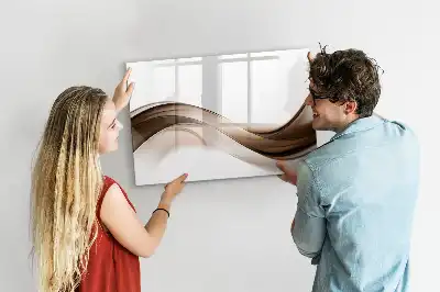 Magnetinė piešimo lenta linijų abstrakcijos dizaino