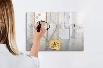 Magnetinė rašymo lenta su meilės teksto dizainu