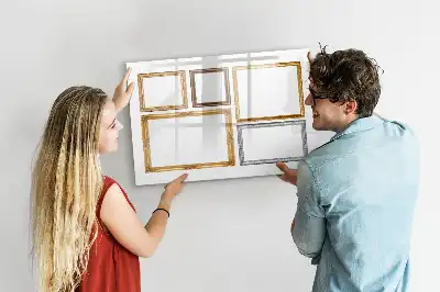 Magnetinė rašymo lenta auksiniu rėmeliu