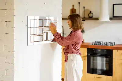 Magnetinė piešimo lenta su mediniu rėmeliu