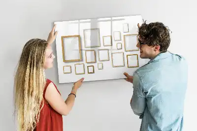 Magnetinė rašymo lenta su mediniais rėmeliais