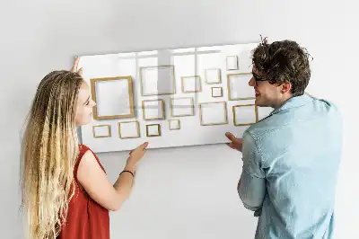 Magnetinė rašymo lenta su mediniais rėmeliais