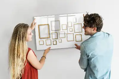 Magnetinė rašymo lenta su mediniais rėmeliais