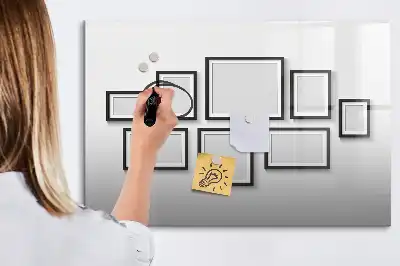 Magnetinė piešimo lenta su juodu rėmeliu