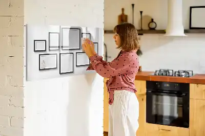 Magnetinė piešimo lenta su juodu rėmeliu