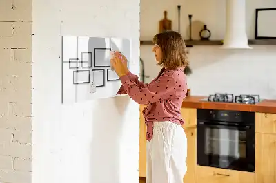 Magnetinė piešimo lenta su juodu rėmeliu