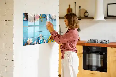 Magnetinė piešimo lenta skirta paplūdimio pramogoms