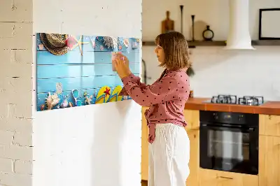 Magnetinė piešimo lenta skirta paplūdimio pramogoms