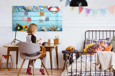 Magnetinė rašymo lenta paplūdimio atributų dizaino
