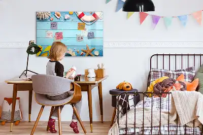 Magnetinė rašymo lenta paplūdimio atributų dizaino