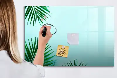 Magnetinė piešimo lenta su palmės lapų raštu