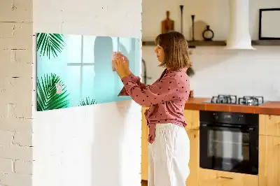 Magnetinė piešimo lenta su palmės lapų raštu