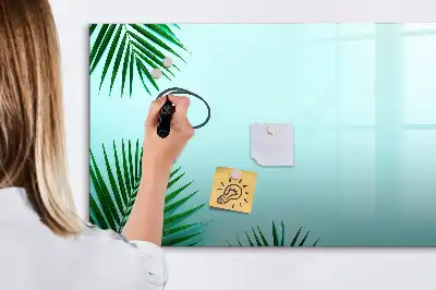 Magnetinė piešimo lenta su palmės lapų raštu