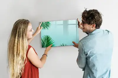Magnetinė piešimo lenta su palmės lapų raštu