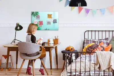 Magnetinė piešimo lenta su palmės lapų raštu