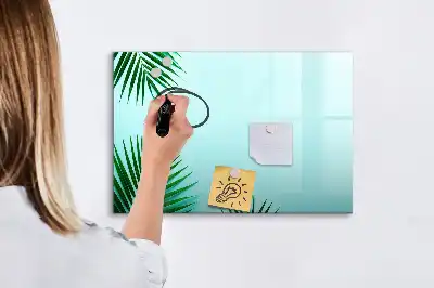 Magnetinė piešimo lenta su palmės lapų raštu