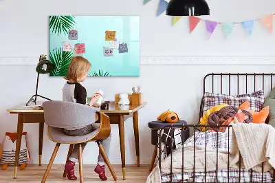 Magnetinė piešimo lenta su palmės lapų raštu