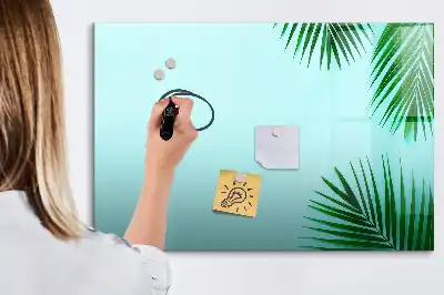 Magnetinė rašymo lenta egzotiniai lapai