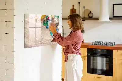 Magnetinė rašymo lenta vasaros reikmenims