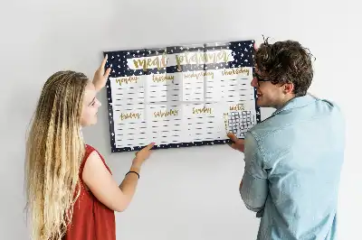 Magnetinė rašymo lenta žvaigždėtas valgiaraščio planuoklis