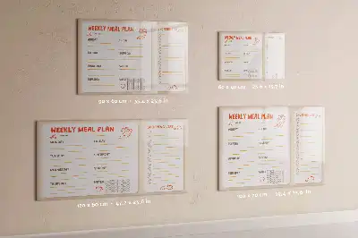 Magnetinė piešimo lenta retro stiliaus valgiaraščio planuoklis