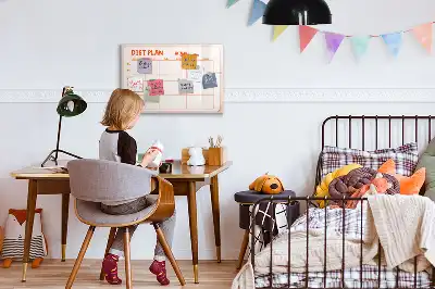 Magnetinė piešimo lenta su savaitės valgiaraščio planuokliu