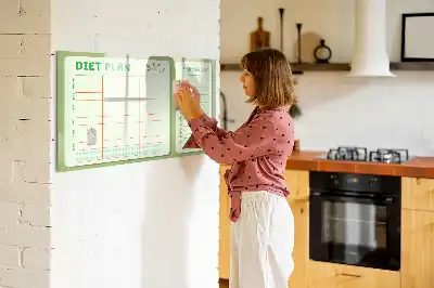 Magnetinė rašymo lenta savaitės meniu planuoklis