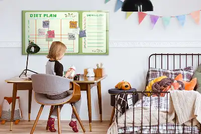 Magnetinė rašymo lenta savaitės meniu planuoklis